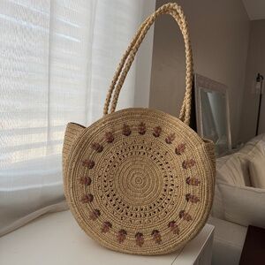 Sézane Embroidered Floral Bag